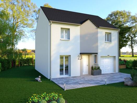 Terrain avec maison neuve à vendre 255 615 € 6 pièces 4 chambres 99,5 m² 400 m² de terrain Boves 80440