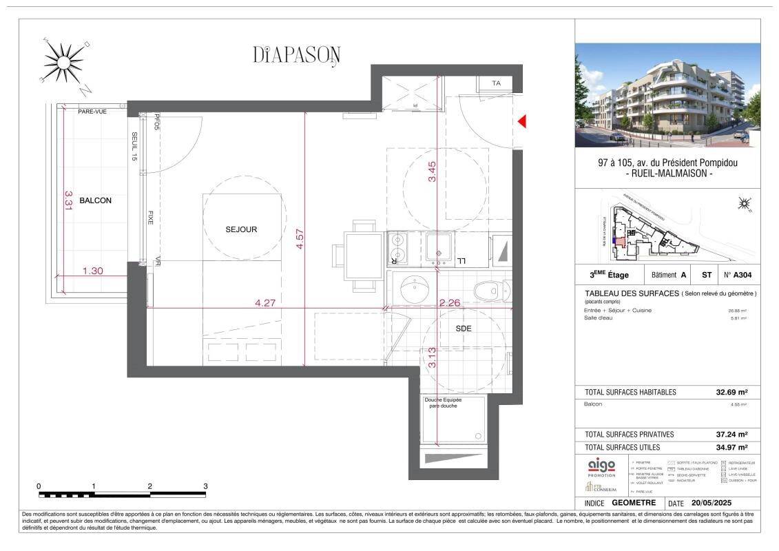 Maison à louer, 32m², RUEIL MALMAISON
