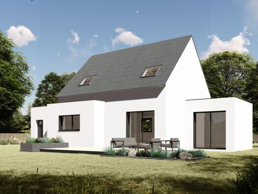 Terrain avec maison neuve à vendre 310 528 € 5 pièces 4 chambres 114 m² 377 m² de terrain Lampaul-Plouarzel 29810