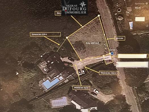 Terrain à vendre 285 000 € 490 m² de terrain Carnac 56340