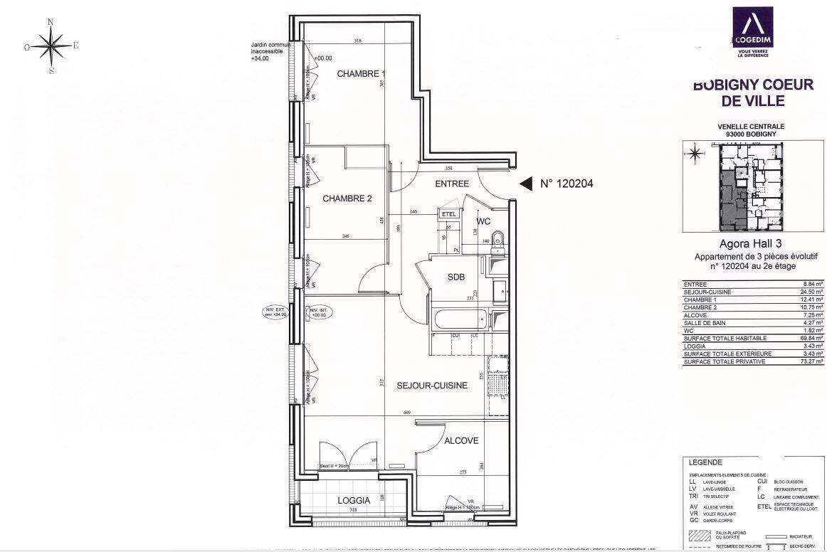 Maison à louer, 69m², BOBIGNY