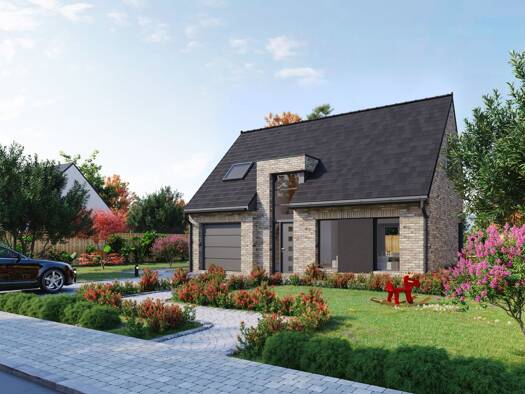 Terrain avec maison neuve à vendre 228 320 € 4 pièces 3 chambres 91,2 m² 373 m² de terrain Souchez Harnes 62440