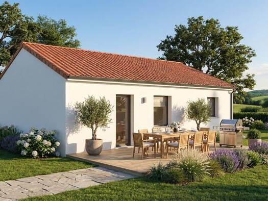 Terrain avec maison neuve à vendre 182 187 € 3 pièces 2 chambres 70 m² 397 m² de terrain Le Bernard 85560