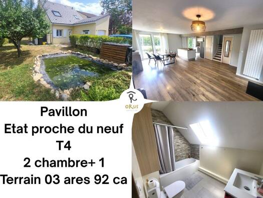 Maison de ville à vendre 179 000 € 4 pièces 3 chambres 90 m² 392 m² de terrain Faubourg de Belfort Héricourt 70400