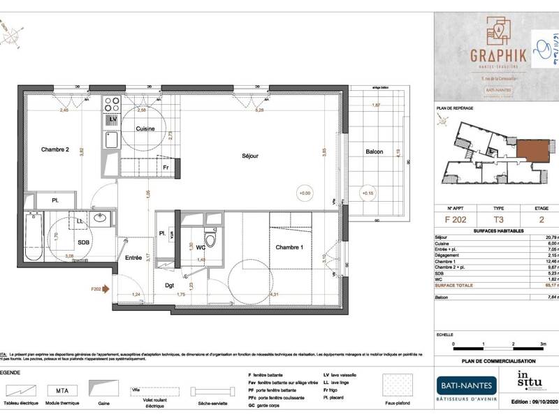 Maison à louer, 65m², NANTES