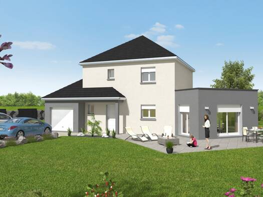 Terrain avec maison neuve à vendre 247 141 € 6 pièces 4 chambres 122 m² 1 662 m² de terrain Chaumercenne 70140