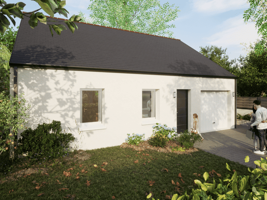 Terrain avec maison neuve à vendre 164 520 € 4 pièces 2 chambres 72 m² 620 m² de terrain Baugé-en-Anjou 49150