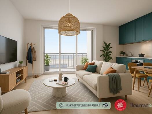 Appartement à vendre - neuf 393 000 € 4 pièces 3 chambres 82 m² 1er étage Morainvilliers 78630