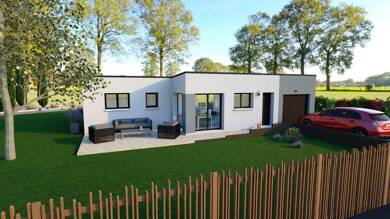 Maison de plain-pied à vendre 230 000 € 4 pièces 3 chambres 80 m² 500 m² de terrain Surtainville 50270