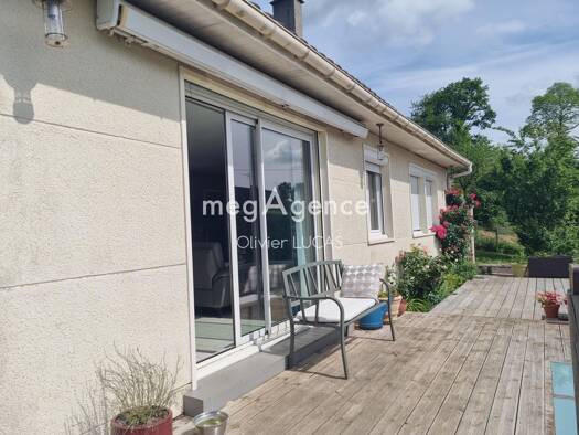 Maison de plain-pied à vendre 179 500 € 4 pièces 3 chambres 85 m² 1 025 m² de terrain Campigny 27500