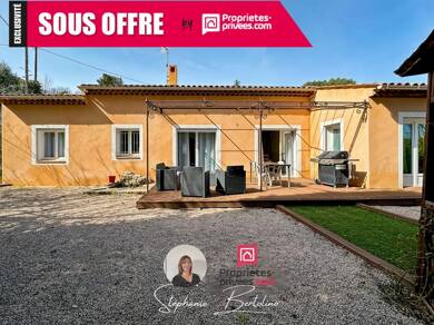 Maison de plain-pied à vendre 365 000 € 5 pièces 3 chambres 115 m² 826 m² de terrain Trans-en-Provence 83720