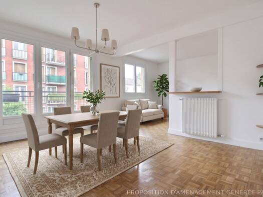 Appartement à vendre 430 000 € 3 pièces 2 chambres 66 m² Étage 2/4 Jules Guesde Montesy Issy-les-Moulineaux 92130