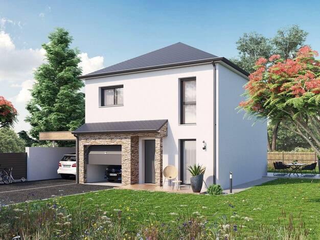 Terrain avec maison neuve à vendre 286 558 € 4 pièces 3 chambres 90 m² 570 m² de terrain Centre-Baillet-Bodet Montlouis-sur-Loire 37270