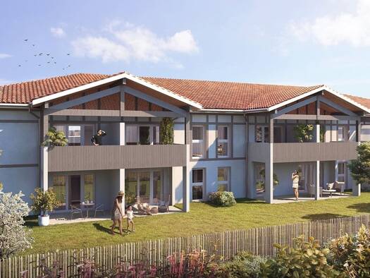 Appartement à vendre - Neuf 245 000 € 3 pièces 63,4 m² 1er étage dès le 31/12/2025 Vielle-Saint-Girons 40560