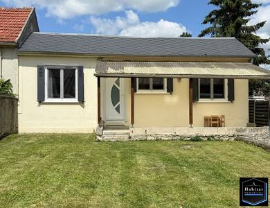 Maison de plain-pied à vendre 199 900 € 3 pièces 2 chambres 58 m² 340 m² de terrain Le Plessis Belleville 60330