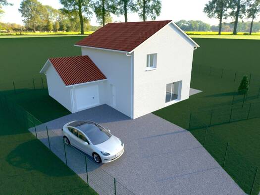 Terrain avec maison neuve à vendre 326 500 € 1 pièce 1 chambre 110 m² 540 m² de terrain Saint-Agnin-sur-Bion 38300