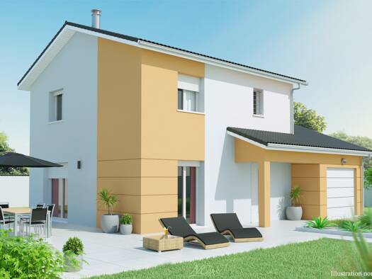 Terrain avec maison neuve à vendre 335 845 € 5 pièces 4 chambres 110 m² 868 m² de terrain Saint-Denis-lès-Bourg 01000