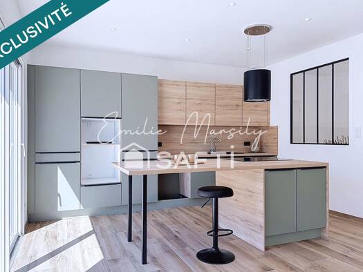 Maison de plain-pied à vendre 289 000 € 4 pièces 3 chambres 105 m² 500 m² de terrain Saint-Hilaire-de-Brethmas 30560