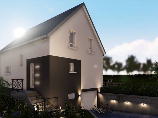 Terrain avec maison neuve à vendre 266 329 € 5 pièces 3 chambres 94 m² 700 m² de terrain Boron 90100