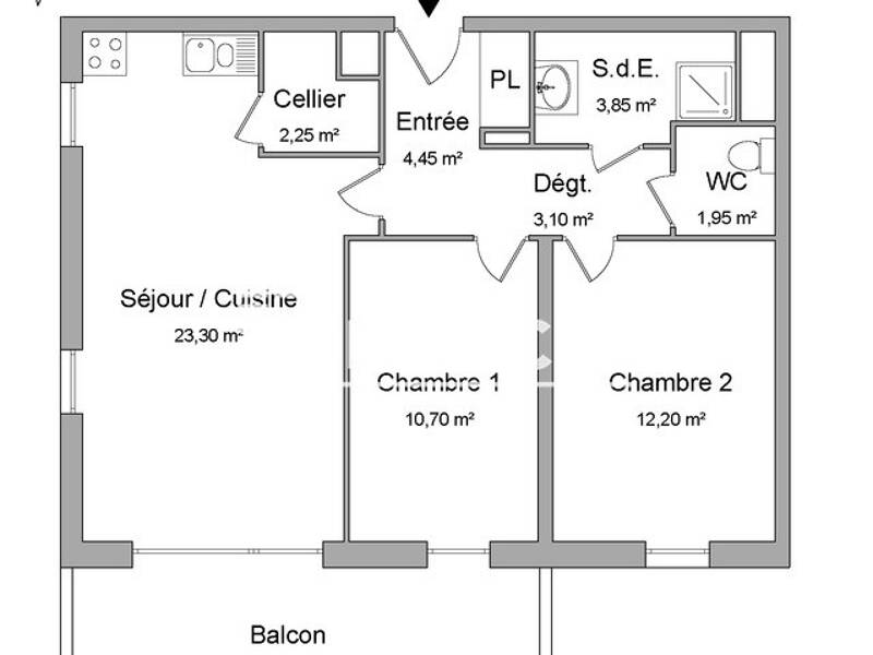 Maison à louer, 62m², LONS