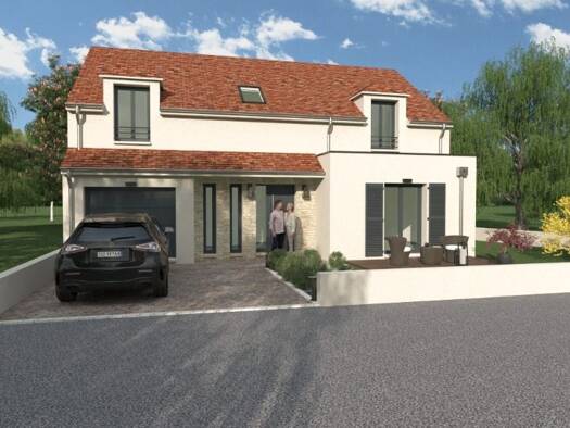Terrain avec maison neuve à vendre 580 000 € 6 pièces 4 chambres 151 m² 530 m² de terrain Boullay-les-Troux 91470