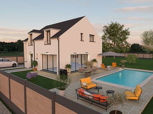 Terrain avec maison neuve à vendre 930 000 € 6 pièces 4 chambres 130 m² 650 m² de terrain Les Quais Bougival 78380