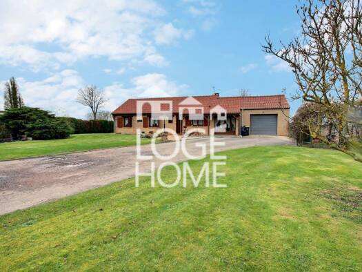 Maison de plain-pied à vendre 279 000 € 5 pièces 3 chambres 120,2 m² 1 526 m² de terrain Lorgies 62840