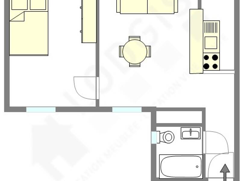 Maison à louer, 30m², PARIS 18E