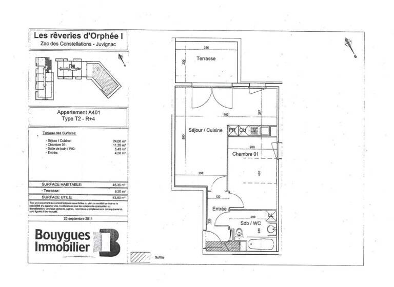 Appartement à vendre 158 000 € 2 pièces 1<br/>chambre 45,3 m²<br/>superficie Nord Juvignac 34990