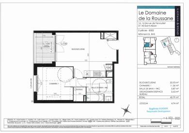 Appartement à louer 635 € 2 pièces 1 chambre 42 m² 3ème étage Le Terroir St Alban 31140