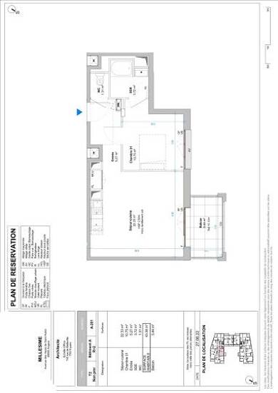 Appartement à louer 667 € 2 pièces 1 chambre 43,5 m² 2ème étage Hauts de Saint Aubin Angers 49000