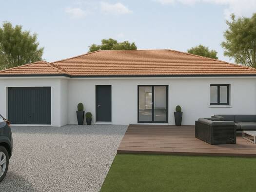 Terrain avec maison neuve à vendre 249 200 € 4 pièces 3 chambres 90 m² 500 m² de terrain Lhuis 01680