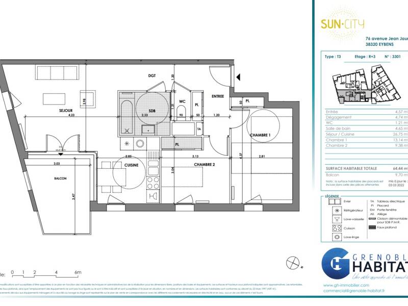 Maison à louer, 65m², EYBENS