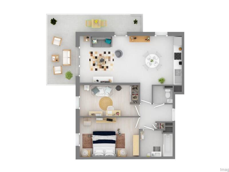 Maison à louer, 62m², MOUGINS