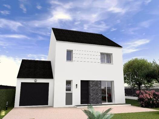 Terrain avec maison neuve à vendre 384 000 € 4 pièces 3 chambres 96 m² 393 m² de terrain Leclerc-Verdun Nord Est Brie-Comte-Robert 77170