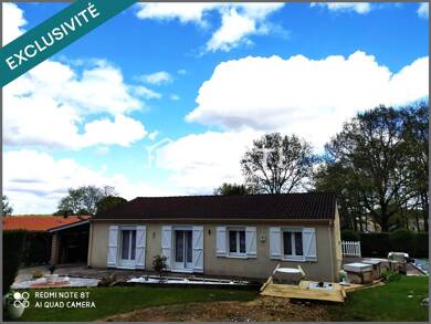 Maison de plain-pied à vendre 257 000 € 4 pièces 3 chambres 101 m² 1 758 m² de terrain Mouthiers-sur-Boeme 16440