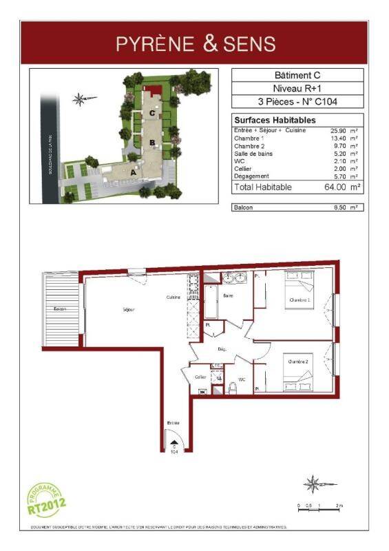Maison à louer, 64m², PAU