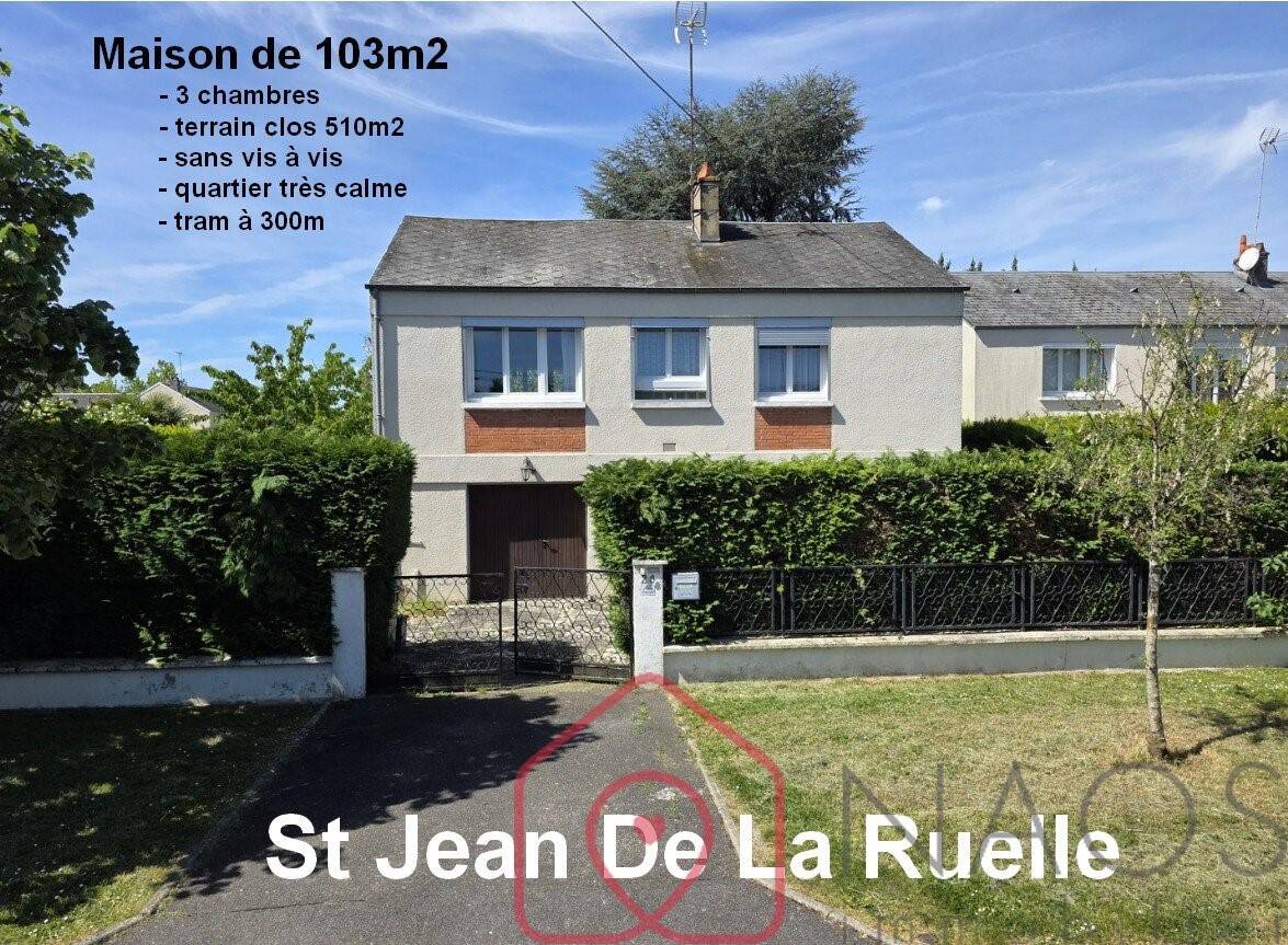 Maison à vendre, 103m², SAINT JEAN DE LA RUELLE