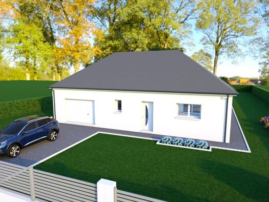 Terrain avec maison neuve à vendre 220 000 € 4 pièces 3 chambres 109 m² 731 m² de terrain Plaimpied-Givaudins 18340