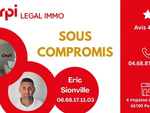 Appartement à vendre 92 000 € 2 pièces 1 chambre 43,7 m² 1 étages Saint Martin Perpignan 66000