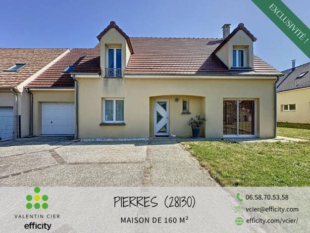Pavillon à vendre 350 000 € 6 pièces 4 chambres 156,5 m² 590 m² de terrain Maintenon 28130