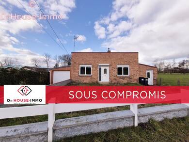 Maison de plain-pied à vendre 95 000 € 5 pièces 2 chambres 100 m² 820 m² de terrain Village Isbergues 62330