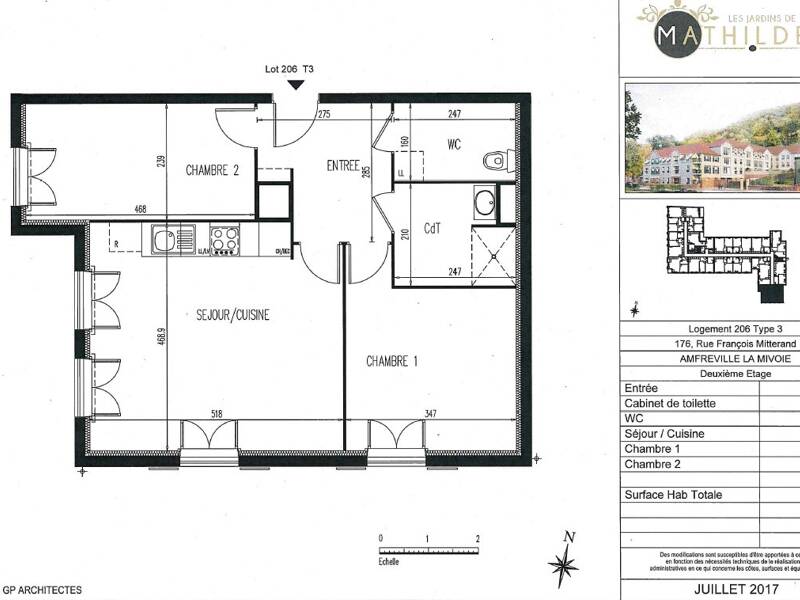 Maison à louer, 62m², AMFREVILLE LA MI VOIE