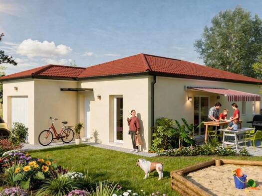 Terrain avec maison neuve à vendre 225 000 € 4 pièces 3 chambres 80 m² 1 100 m² de terrain Saint-Paul-des-Landes 15250