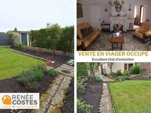 Maison en viager occupé Bouquet 38 925 € 4 pièces 1 chambre 84 m² 327 m² de terrain Nord Ouest Lallaing 59167