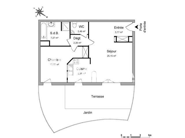 Maison à louer, 60m², CERGY
