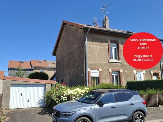 Maison jumelée à vendre 145 000 € 5 pièces 3 chambres 84 m² 297 m² de terrain Crusnes 54680