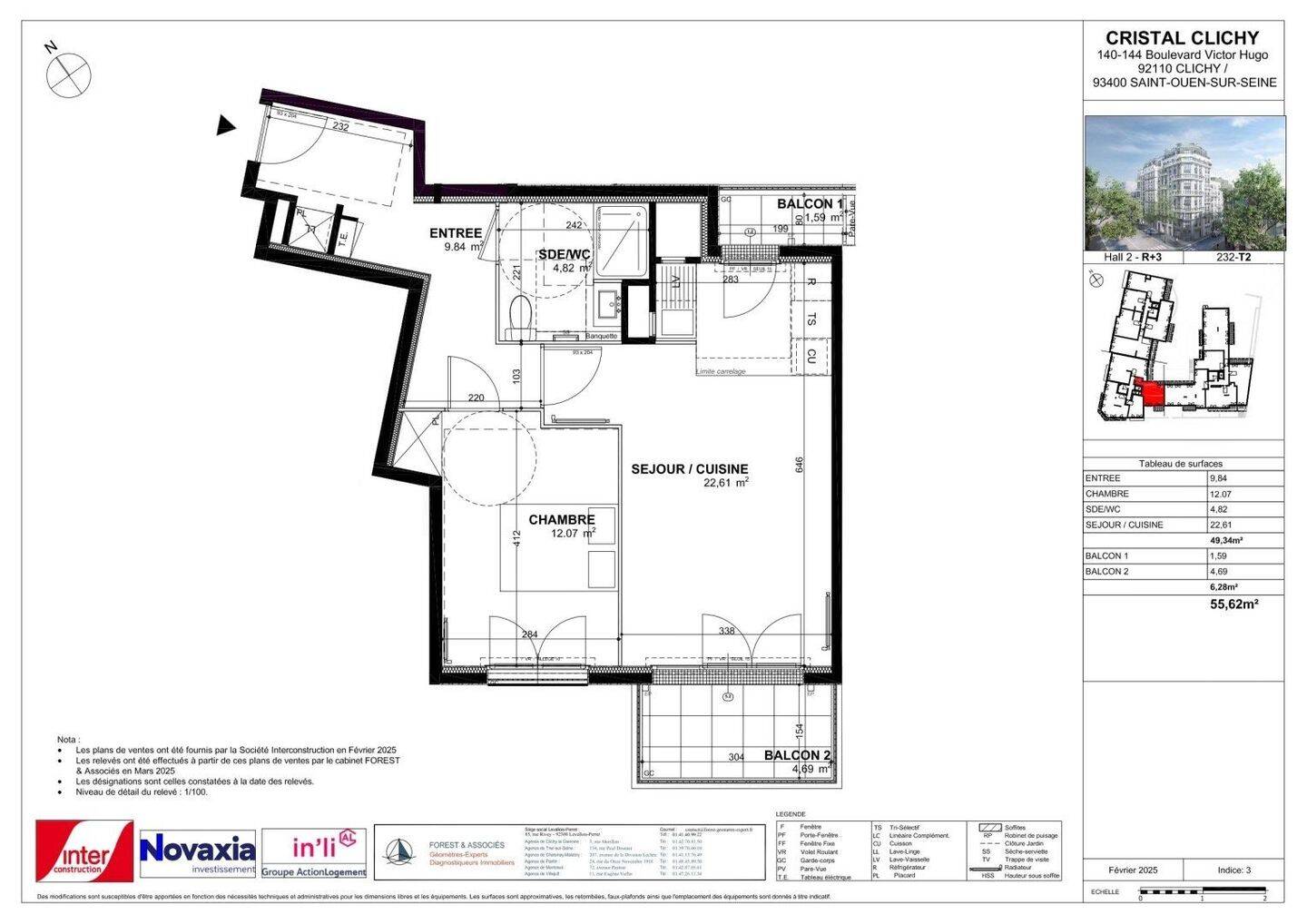 Maison à louer, 49m², CLICHY
