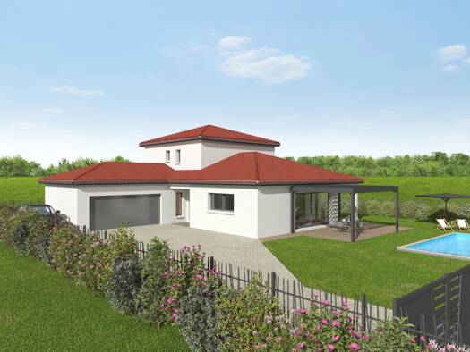 Terrain avec maison neuve à vendre 349 400 € 5 pièces 4 chambres 141 m² 670 m² de terrain Attignat 01340