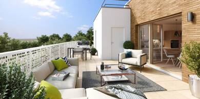 Appartement à vendre - Neuf 289 000 € 3 pièces 2 chambres 65 m² Dernier étage, Étage 3/3 Sud-Bords de Marne-Gambetta-Aulnoy Chelles 77500